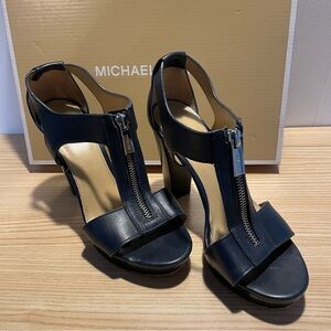 Michael Kors Blue Leather Heels